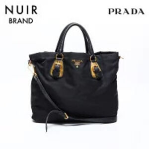 Prada Tessuto Handbag Shoulder Bag black